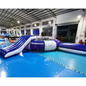 Mega Aqua Park Inflatable Water Trampoline Jumping Floating Games