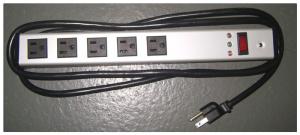 China Horizontal Surge Protector Power Strip 5 Outlet , Universal Electrical Power Bar factory