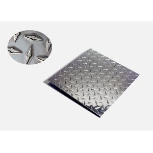 China 12 X 120 Diamond Tread Plate Aluminum , Durable Aluminium Checkered Sheet  on sale