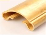Special Shape Golden Brass Handrail Decoration Copper Stair Handrail