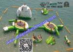 Cool Inflatable Floating Water Park for Lake , Promotion Family Resort With