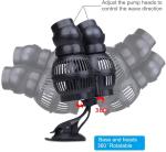 Rotatable Double Head Hygger 24W Aquarium Wave Maker