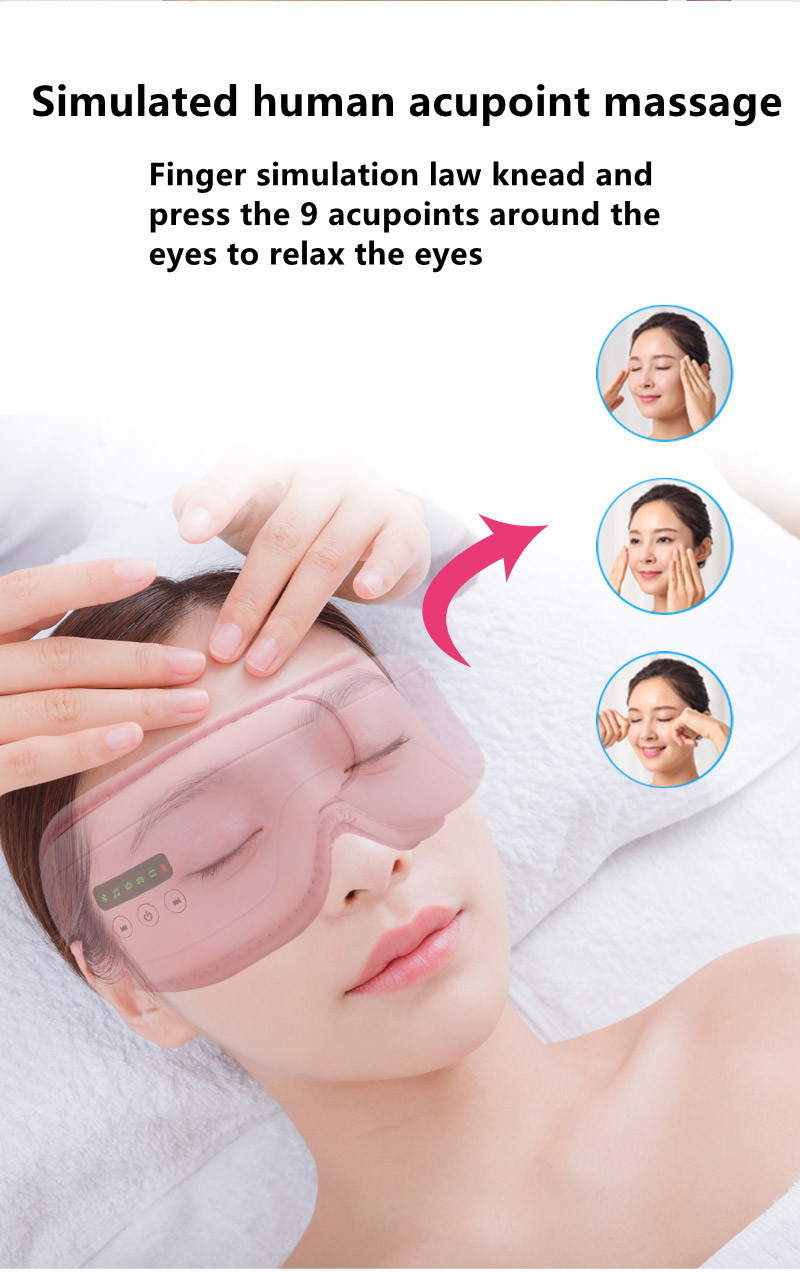 Heated Therapy Air Pressure Eye Massager Wireless Vibration Smart