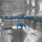 20 Ton Port Double Girder Overhead Travelling Crane With Grab Bucket