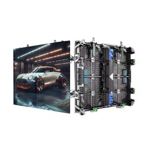 China 5600cd/sqm Transparent Flexible LED Display P3.91-p7.82 Outdoor Transparent LED Video Wall factory