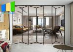 Double Glazed Tempered Glass Exterior Folding Patio Doors External Aluminium