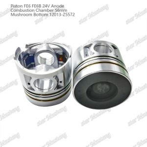 China Piston FE6 FE6B 24V Combustion chamber 56mm Mushroom bottom Anode 12013-Z5572 For Nissan Engine Spare Parts factory