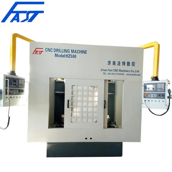 Hot Sale Flange Round Part CNC Double Worktable Drilling Machine With German