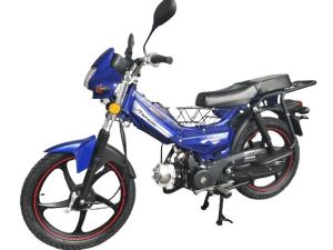 China 2kw 8000rpm Moped Sport Bike Square Headlight Big Footrest Aluminium 110 Street Bike factory