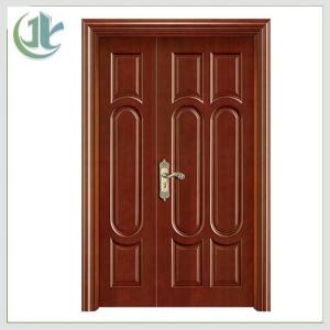 China Home Style WPC Double Composite Doors , Unequal Soundproof Double Doors factory