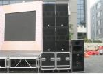 Commercial Passive Pa System 15 Inch Plywood , Passive Pa Speakers Black Paint