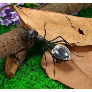 Black Solar Powered Ant Simulation Early Education Solar Insect Toy