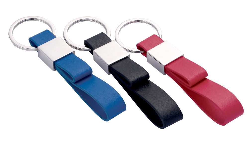 Classic Leather Key Chains In Various Colors For Stylish Key Organization