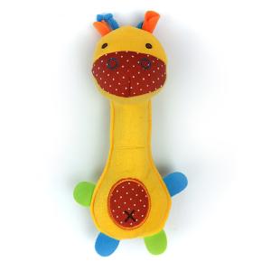 China 20cm short fabric chewing dog toy with sounding balloon for training factory