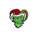 Halloween Devil Biker Clothing Embroidered Patches Iron On 4 Inch Height