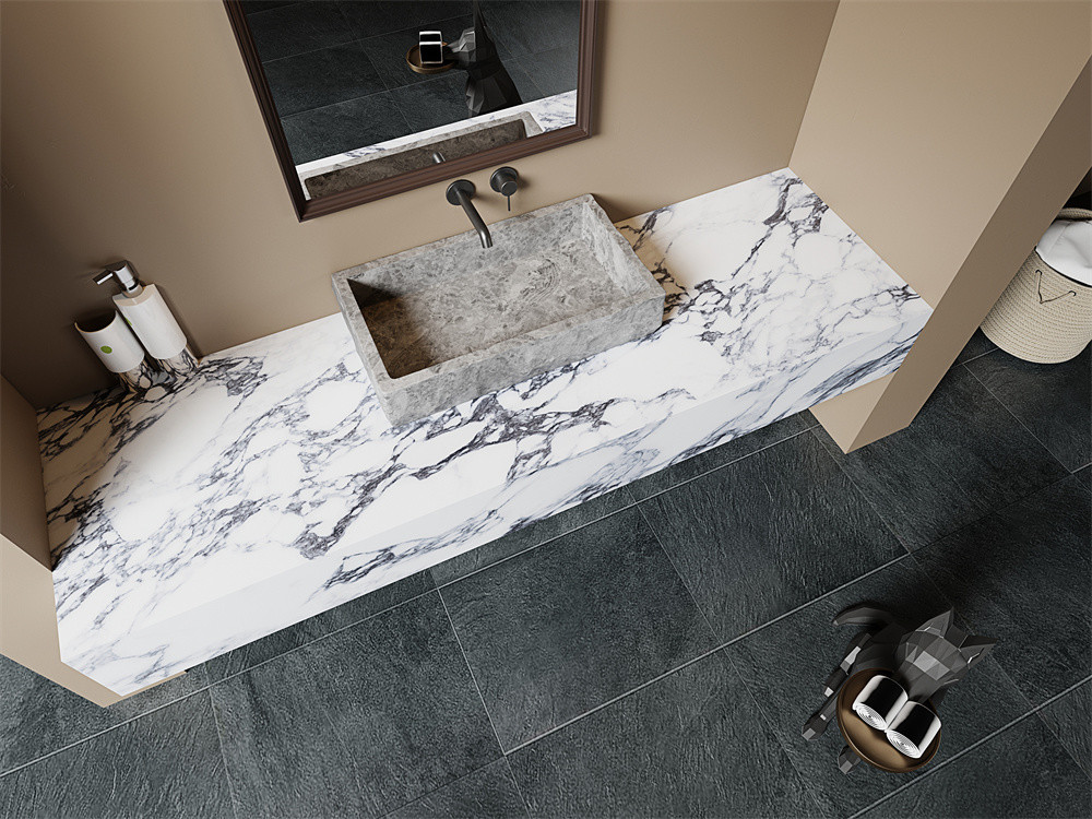 Acid-Resistance 1600x3200mm Polished Sintered Stone Slab For Office