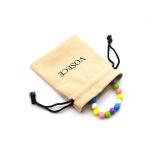 Microfiber Beige 13x18cm Suede Fabric Drawstring Gift Bags