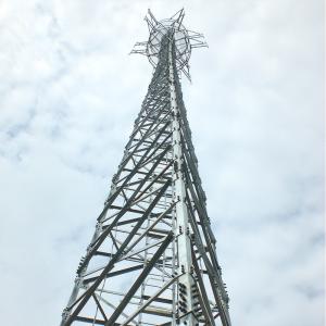 China ISO 90m Galvanized 3 Legged Lattice Mast Tower factory