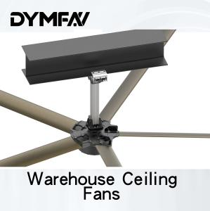 China Low Noise 9ft Residential HVLS Fans Garage Vent Giant Industrial Ceiling Fans factory