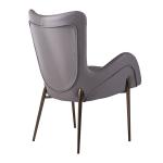 Blue Velvet Restaurant Dinning Chair Fabric Simplicity Upholstered Steel Pipe