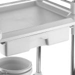 ISO 13485 Hospital Crash Cart , 90cm Medical Equipment Trolley