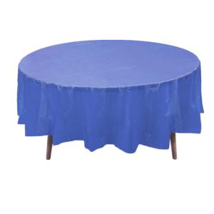 China China Supplier Table Cover Custom Printing PEVA Plastic Round Table Cloth For Event factory
