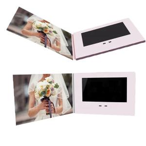 China 7 inch LCD video invitation card, wedding video invitation card factory
