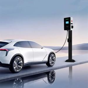 China Single Gun Type2 7 Kilowatts Wall Mounted EV Charging Station LCD Screen Display factory