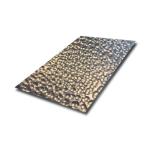 Silver Metal Sheet Hammered Texture Finish Decorative Stainless Steel Wall
