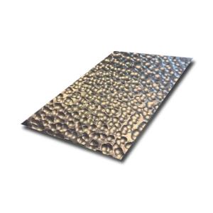 China Silver Metal Sheet Hammered Texture Finish Decorative Stainless Steel Wall Panels and Ceiling Cladding factory