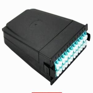 China Fiber optic 40g 100g OM3 MTP MPO cassette mpo box factory