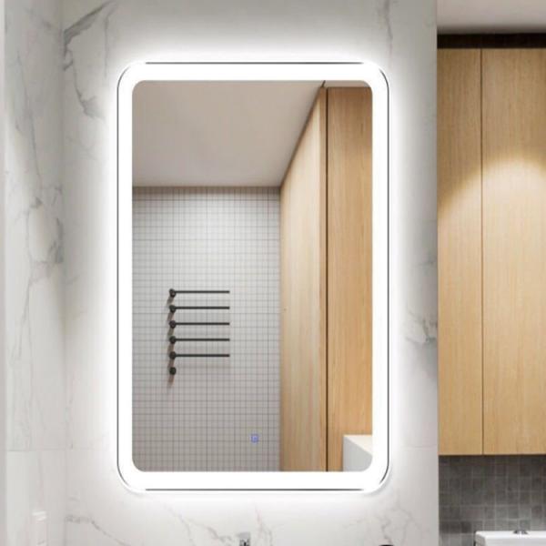 Bathroom mirror square smart make-up mirror light hotel led anti-fog waterproof
