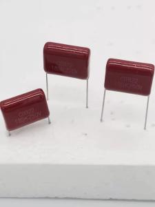 China CBB22 Red Metallised Polypropylene Capacitors , Anti Interference Capacitor Box Type factory