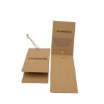 Custom Printed Personalised Centerfold Clothing Paper Swing Tags Supplier