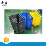 Supermarket Basket Shopping With Wheels And Handle For Store