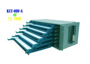 China Rj45 Ethernet Cable Patch Panel Rack Wall Mount 4U 72 Core 9.8kg Weight on sale