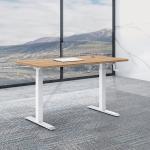25 mm/s Electric Height Adjustable Lift Desk for Work Study in Custom Walnut