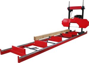 China Horizontal wood band saw / portable Horizontal bandsaw mill diesel powered factory