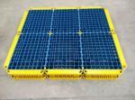 Heavy-duty reusable recycle double-face grid plastic pallet for warehouse