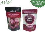 Resealable Zipper Food Packaging Bags Plastic Laminated With Customized Color /