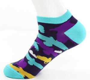 China Premium Men Custom Made Sports Socks , Ankle Knitted Printed Sports Socks, Leisure Socks factory