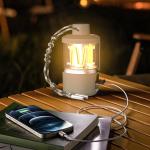 6-8 Hours Portable Retro Camping Lights 3.7v 30w Ultra Long Battery Life Outdoor