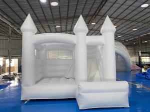 China Commercial Combo White Bounce House With Slide Inflatable Bouncer Amusement Equipment factory