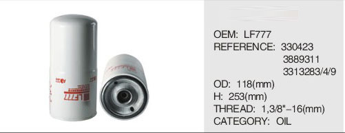 FILTER AUTO ENGINE PARTS FUEL OIL FILTER lf654