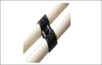 Parallel Black Metal Joint Fittings for Pipe Racks , Zinc / Nickel / Chrome