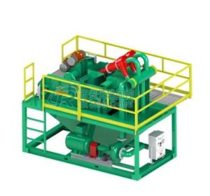 China Hydrocyclone 45kw Drilling Mud System Mud Tank System Compact Size Green Color factory