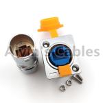 90 Degree Elbow RJ45 Circular Connector Waterproof Ethernet Connector Long