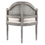 manufacture model dining chair grey wooden dining chair oak wood ,linen fabric