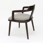 Classic Style Wooden Dining Chair Customized Fabric Upholstery for Restaurant