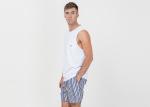 White Homestyle Mens Luxury Sleepwear Xxl Short Pajamas Functional Placket Side